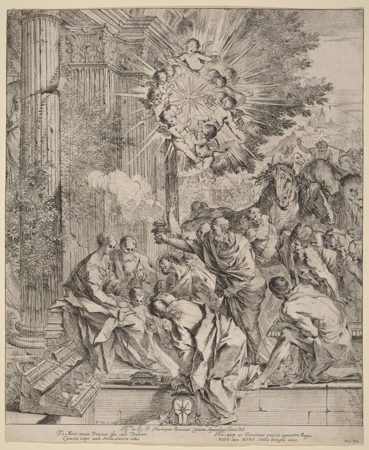 The Adoration of the Magi by Pietro Testa