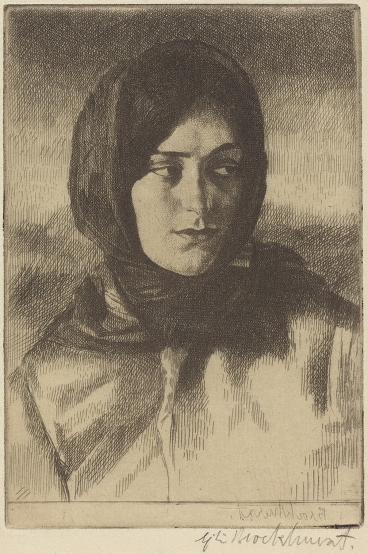 Maureen by Gerald Leslie Brockhurst