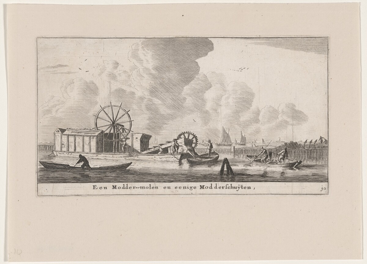 A Dredger and Mudhoppers by Reinier Nooms, called Zeeman