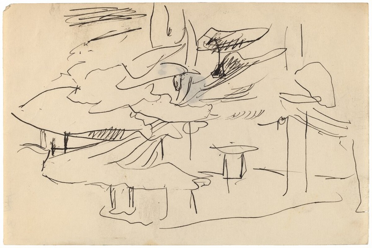 Study of Wooded Area by Mark Rothko