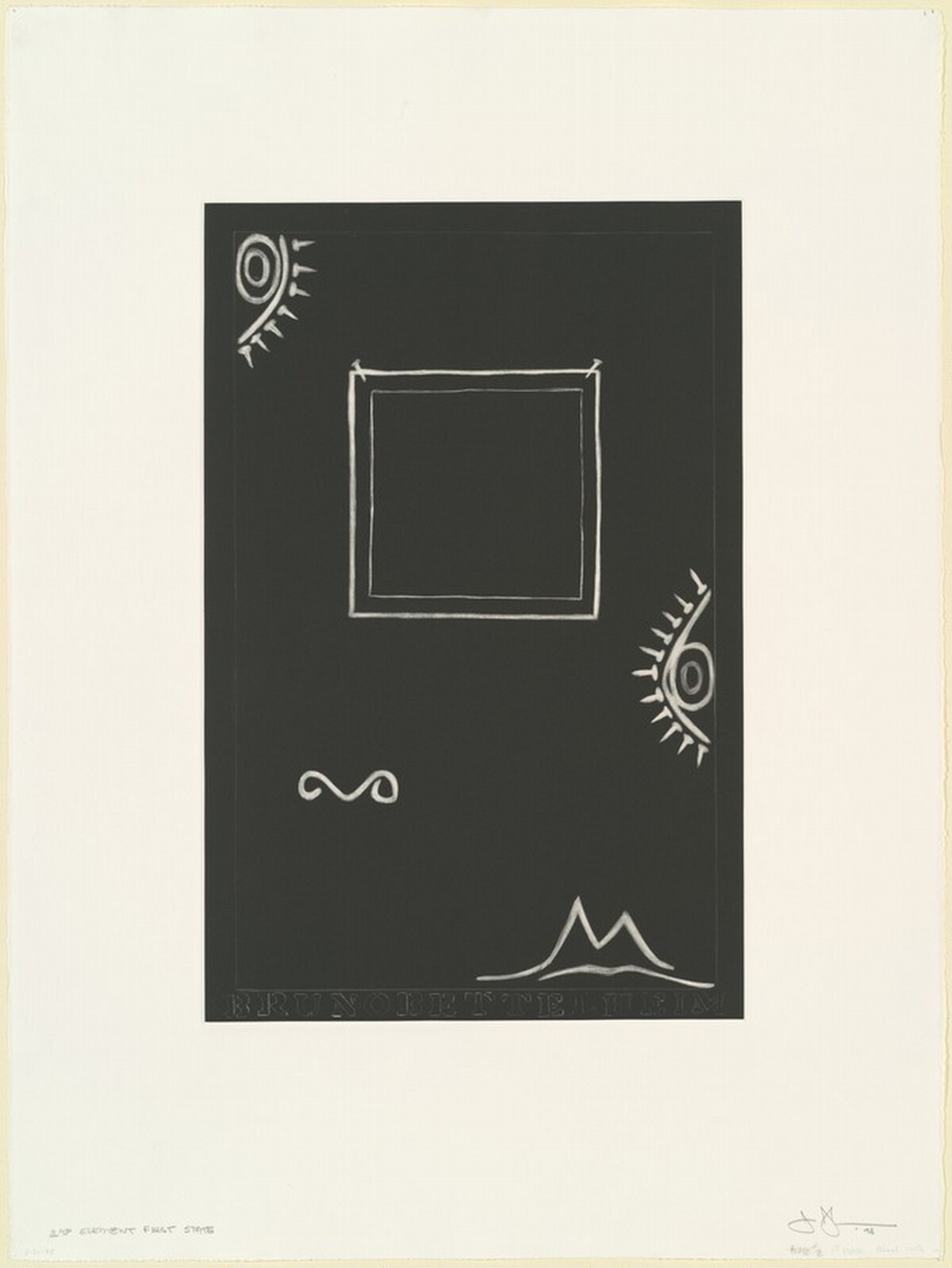 Untitled (White Mezzotint) [state proof of 1st state] by Jasper Johns