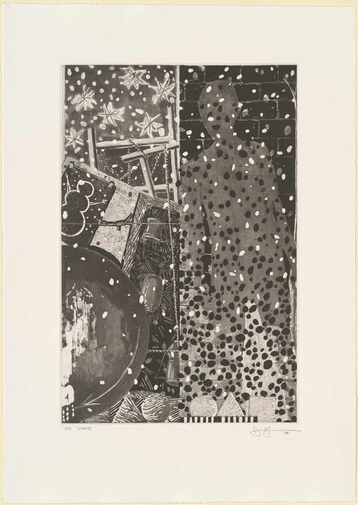 The Seasons (Winter) [state proof of 8th state] by Jasper Johns