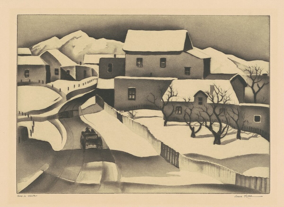 Taos in Winter by Gene Kloss