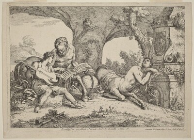 Chiron Teaching Music to Achilles