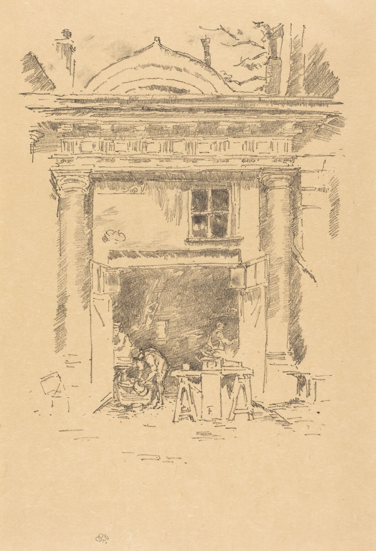 The Whitesmiths, Impasse des Carmélites by James McNeill Whistler