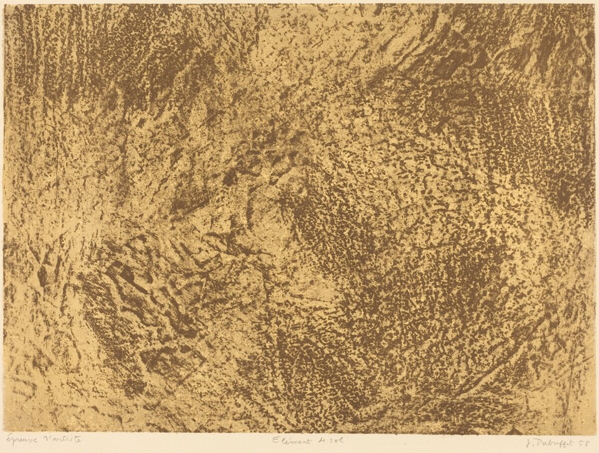 Element de sol by Jean Dubuffet
