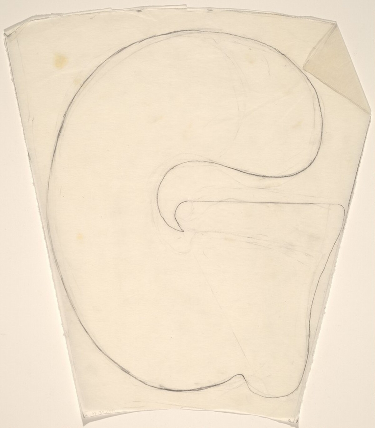 Sketch for "Building - Blocks for a Doorway" (G) by Vito Acconci