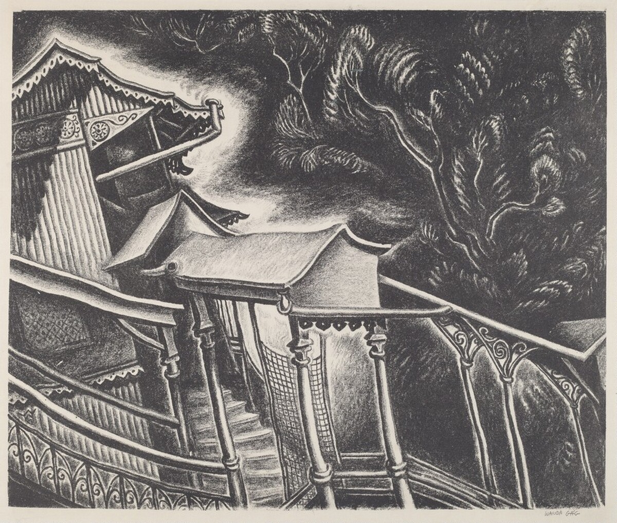 Elevated Station by Wanda Gág