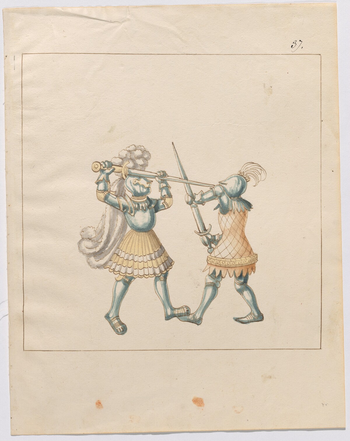 Foot Combat with Longswords by German 16th Century