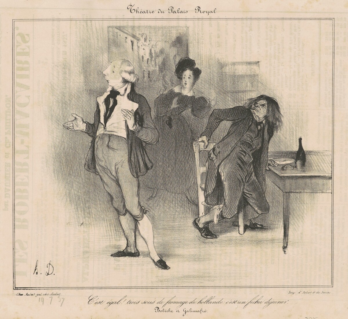 Théatre de palais royal... by Honoré Daumier