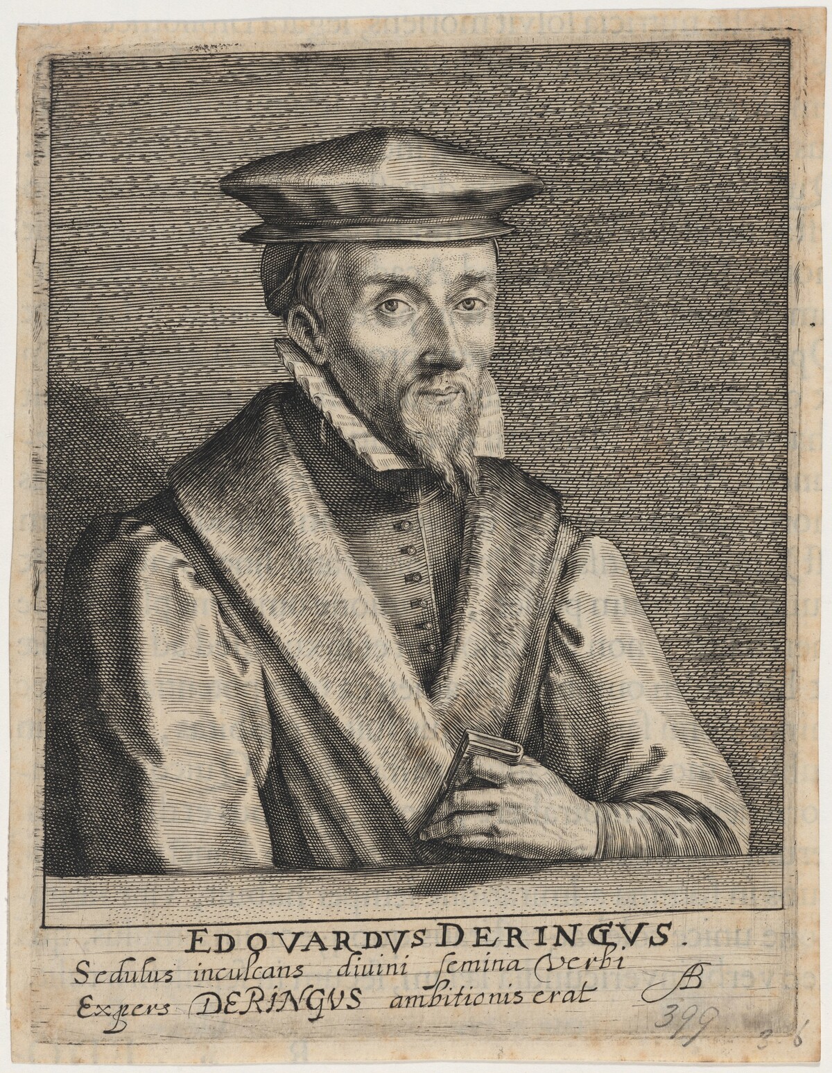 Edward Dering, Puritan Divine by Willem de Passe and Magdalena de Passe