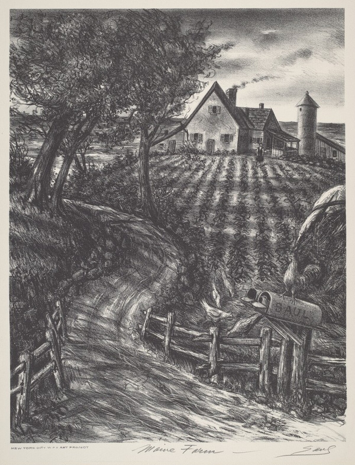 Maine Farm by Saul Kovner