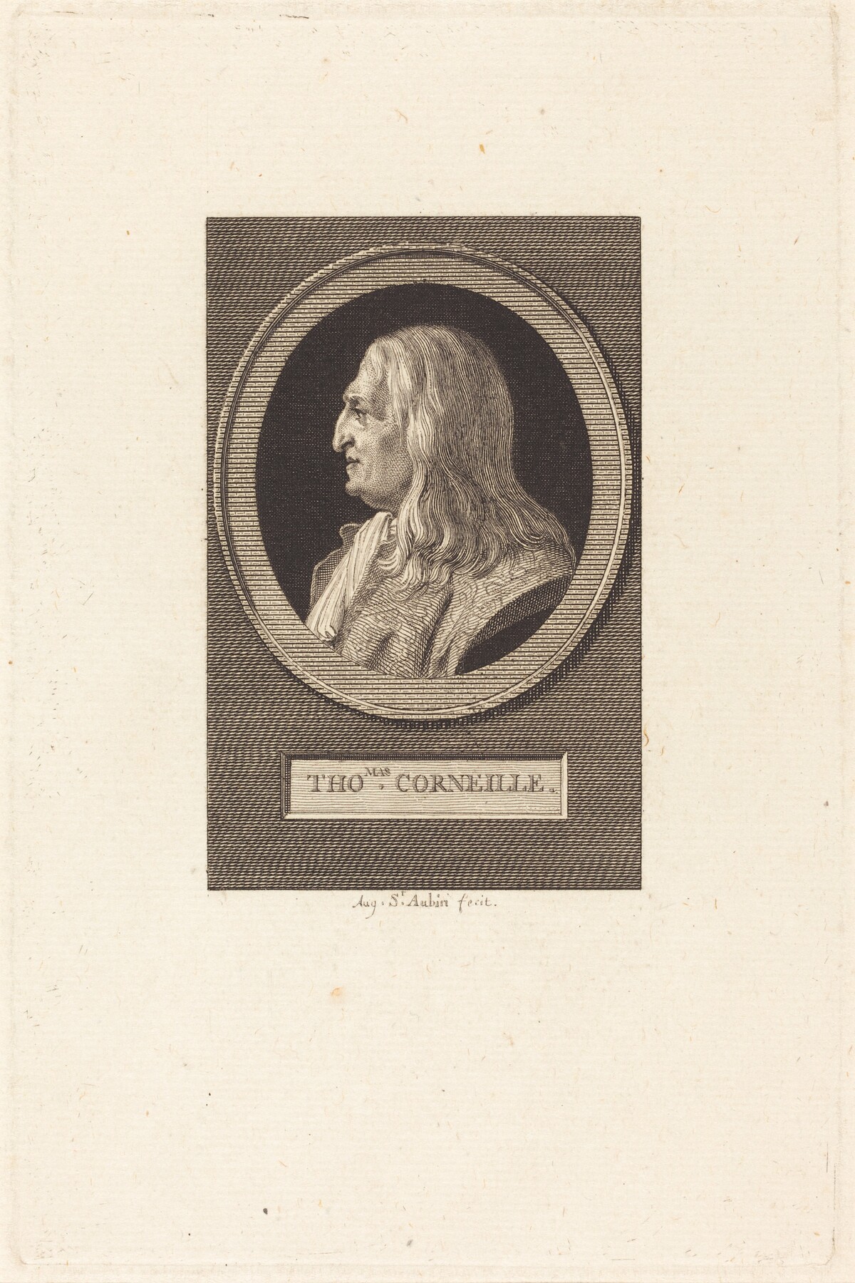 Thomas Corneille by Augustin de Saint-Aubin