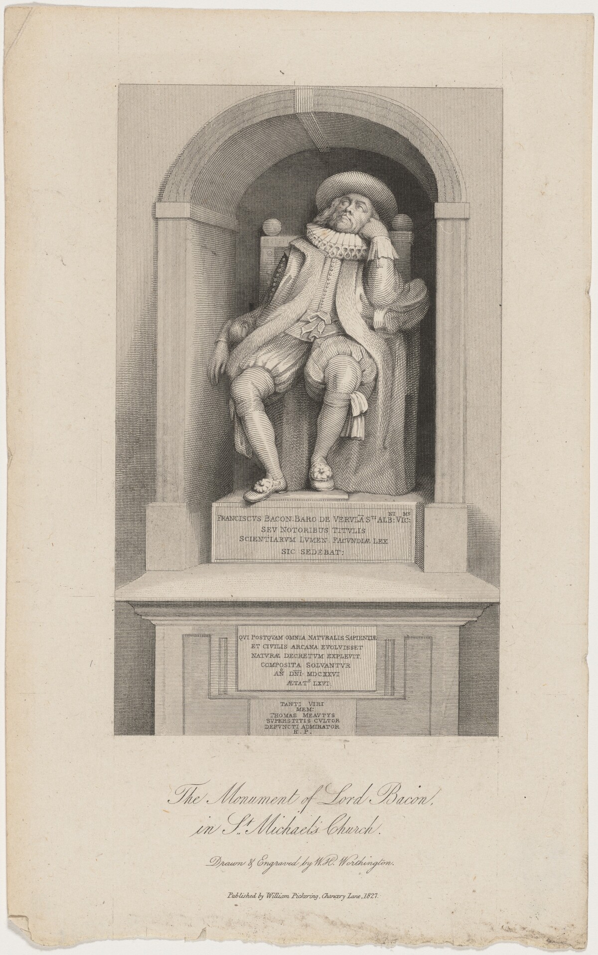 Monument of Lord Bacon in Saint Michael's Church by William Henry Worthington