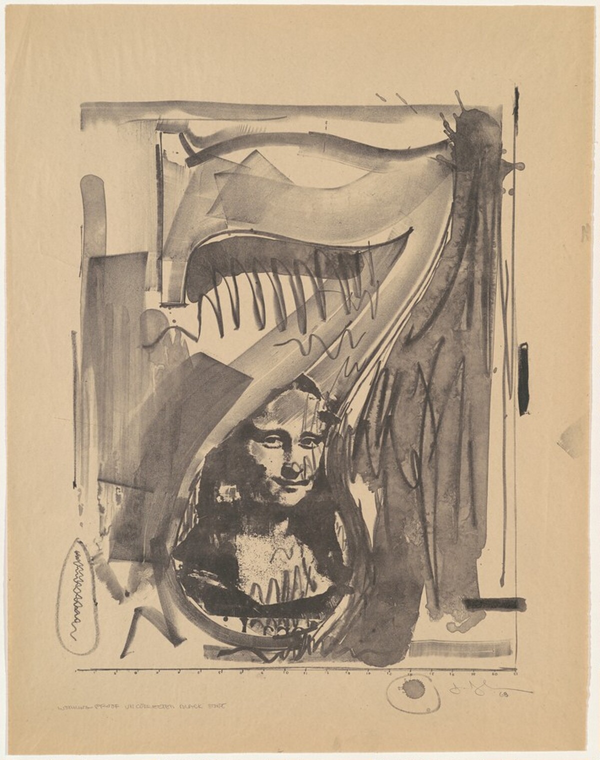Figure 7 [working proof] by Jasper Johns