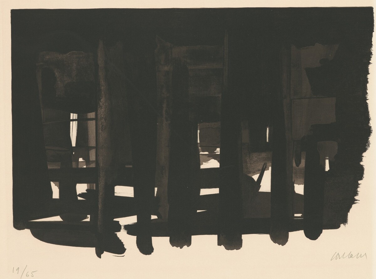 Lithographie No. 16 by Pierre Soulages