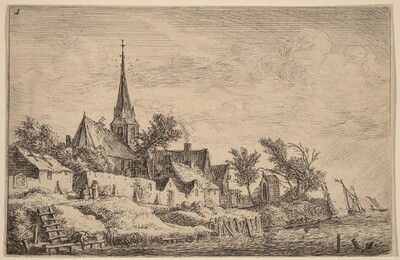 Village Steeple at the Seaside