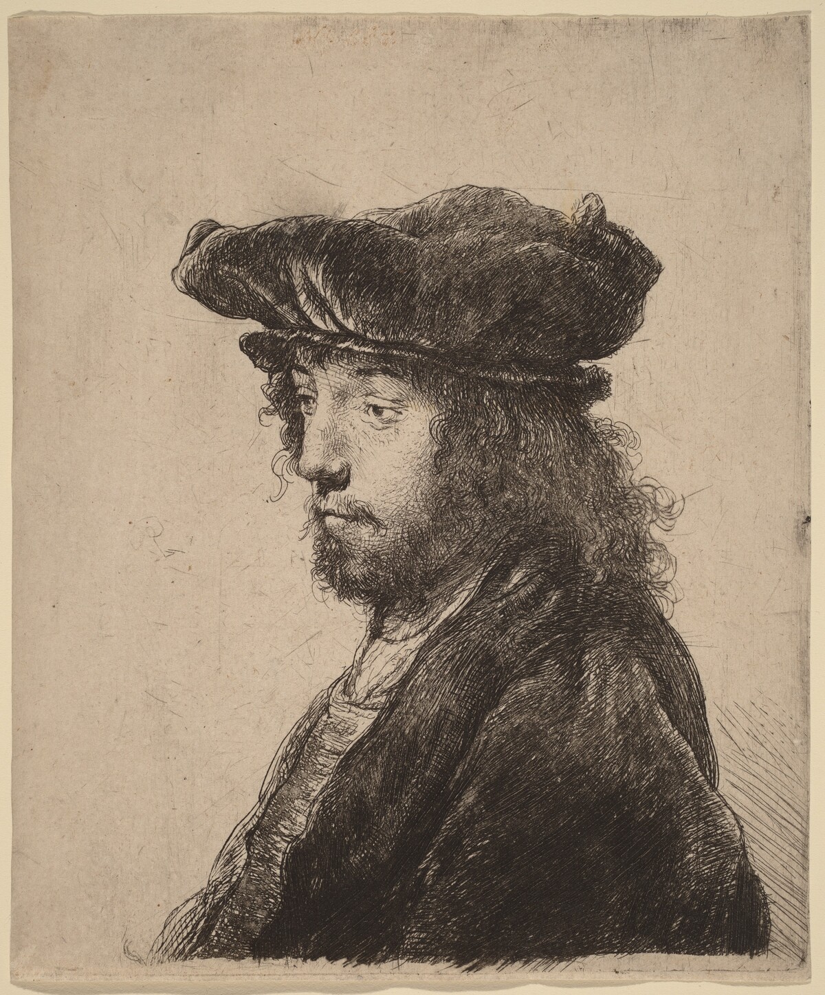The Fourth Oriental Head by Rembrandt van Rijn and Studio of Rembrandt van Rijn after Jan Lievens