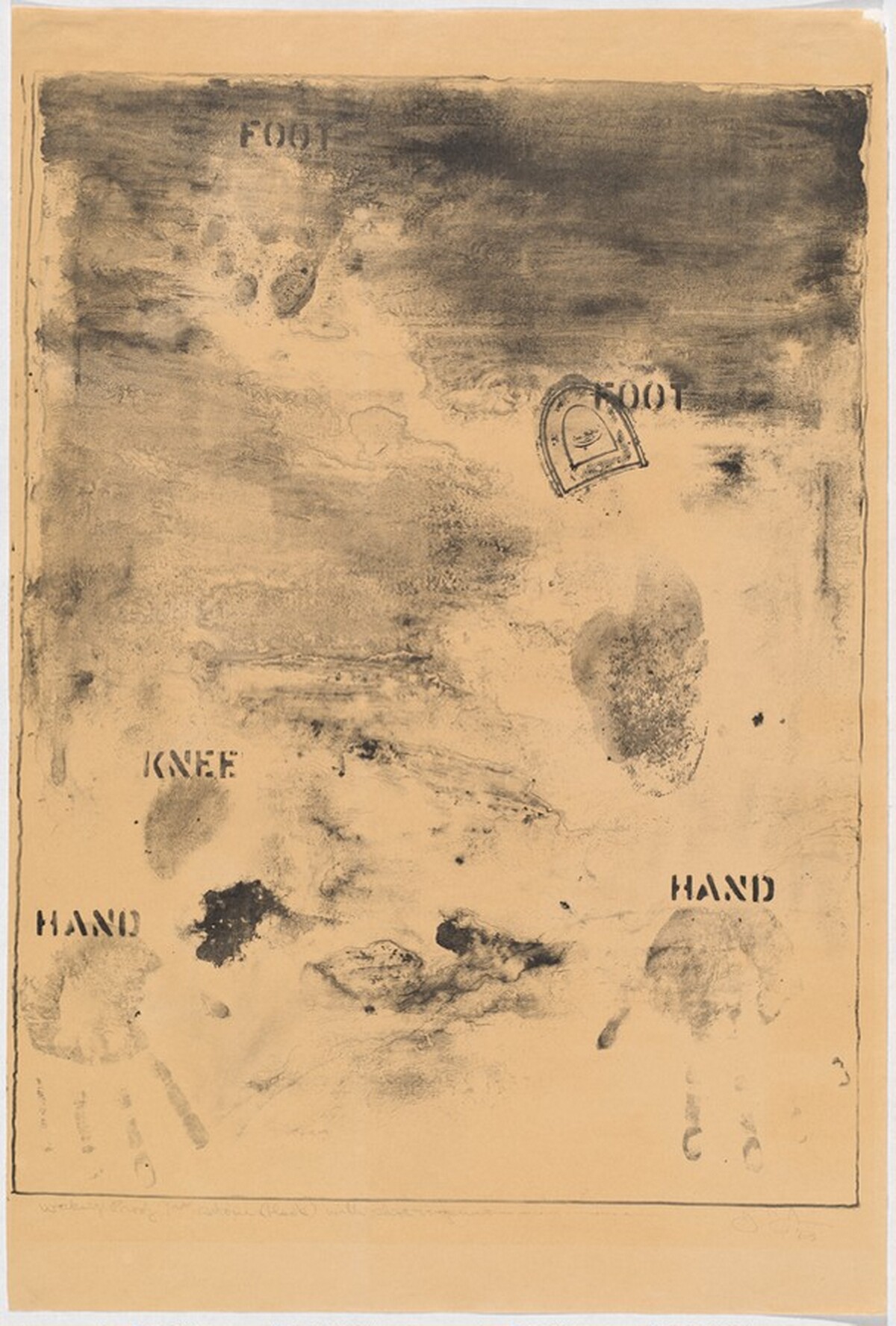 Pinion [working proof] by Jasper Johns