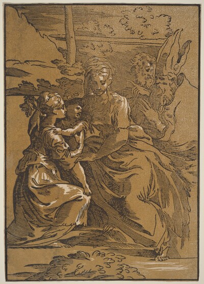 The Holy Family with Two Saints