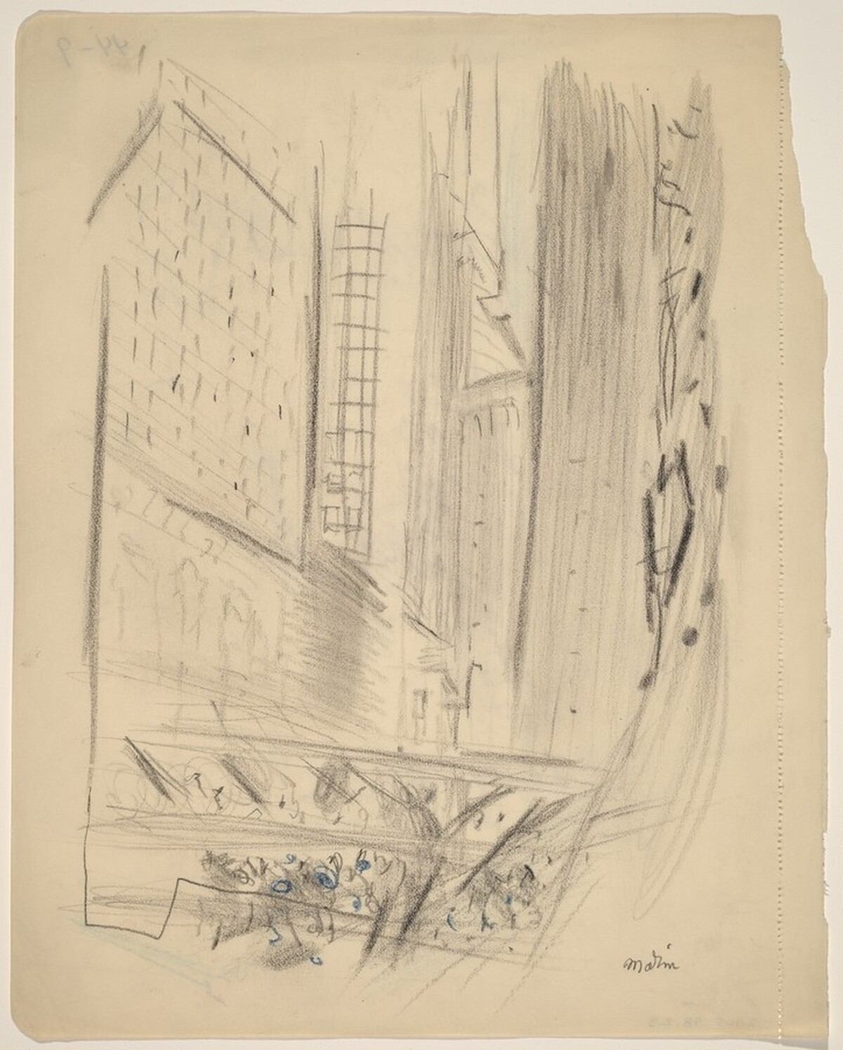 Street Scene, Downtown by John Marin