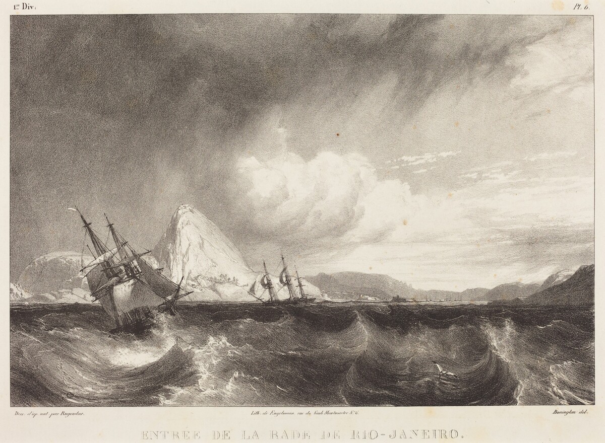 Entree de la rade de Rio-Janeiro by Richard Parkes Bonington after Moritz Rugendas