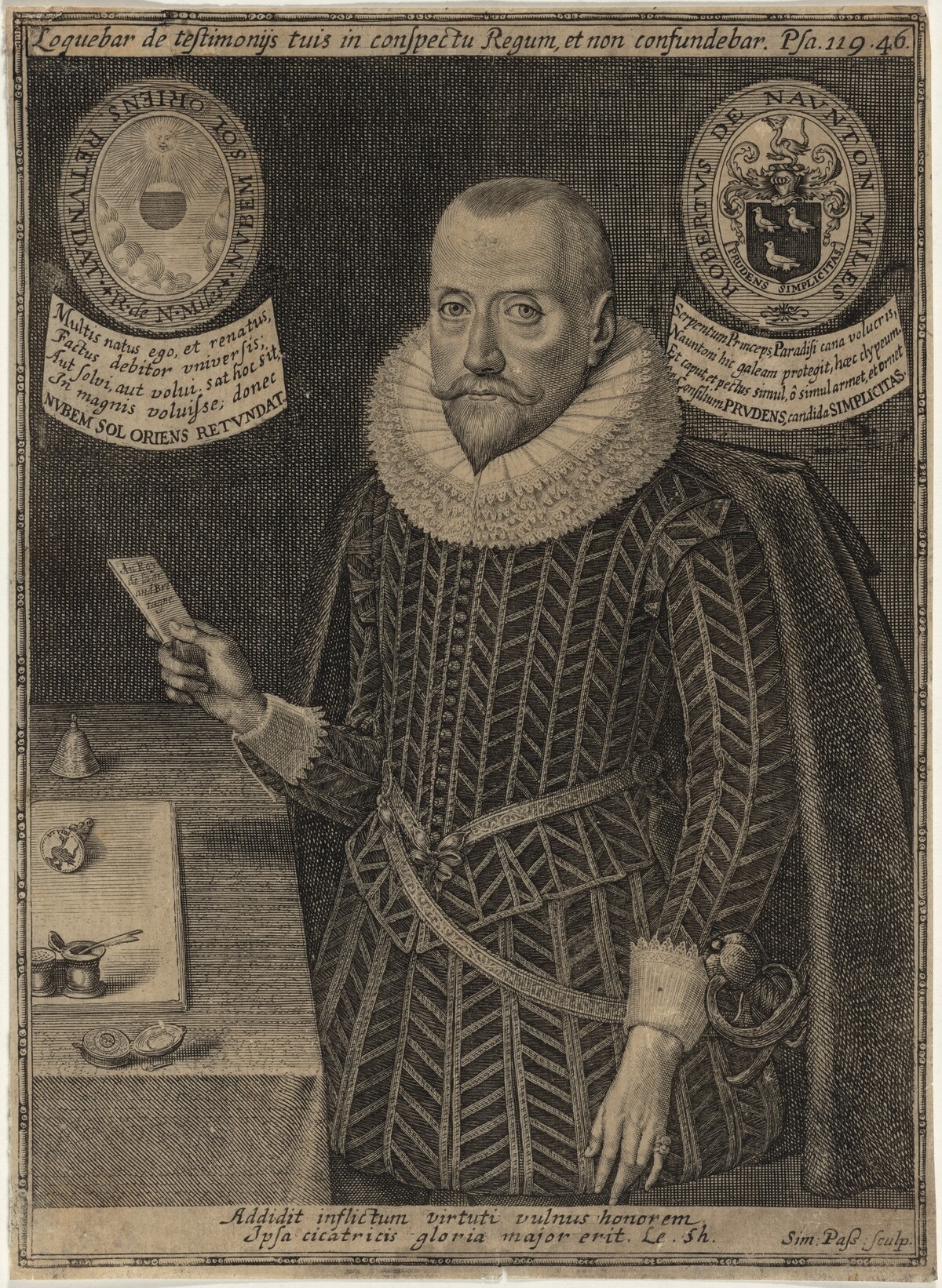Sir Robert Naunton by Simon de Passe