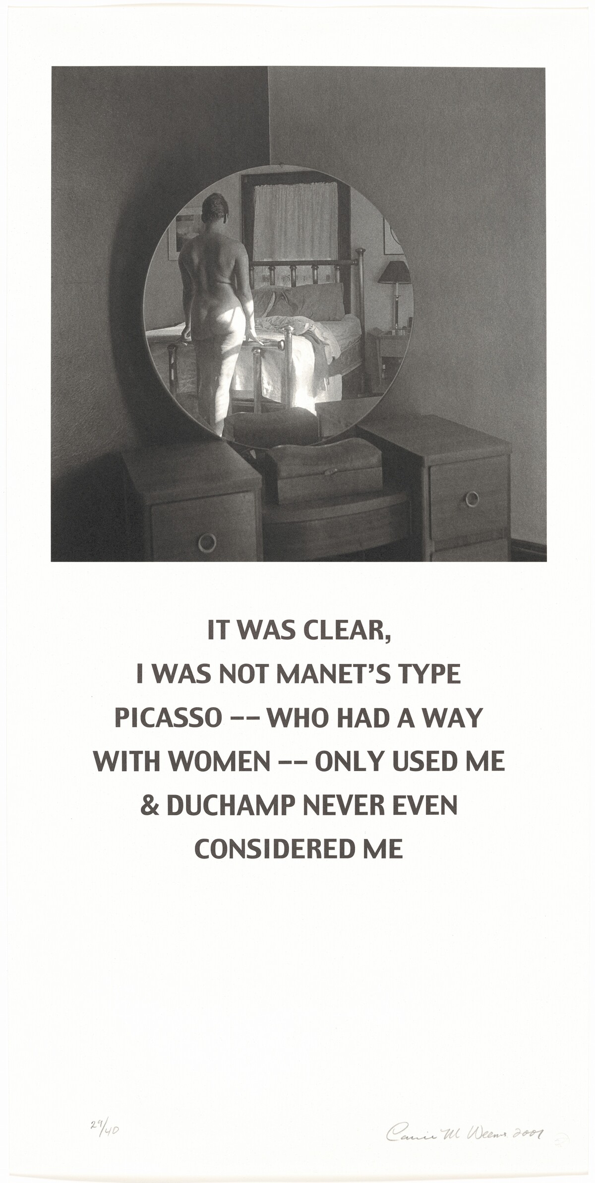 Not Manet's Type by Carrie Mae Weems