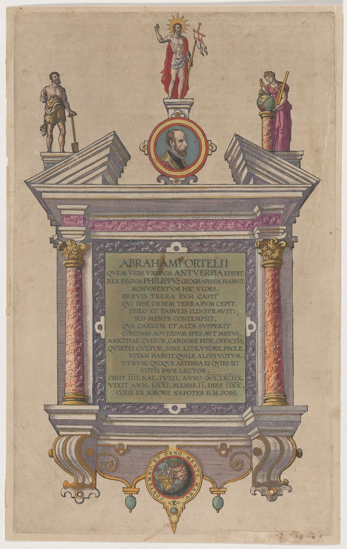 Title Page to Abraham Ortelius, Theatrum Orbis Tenarum by Unknown Artist