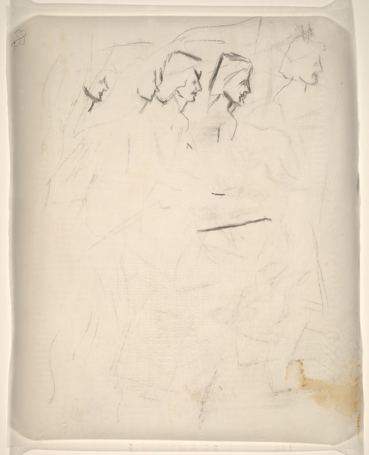 Female Heads in Profile by John Marin