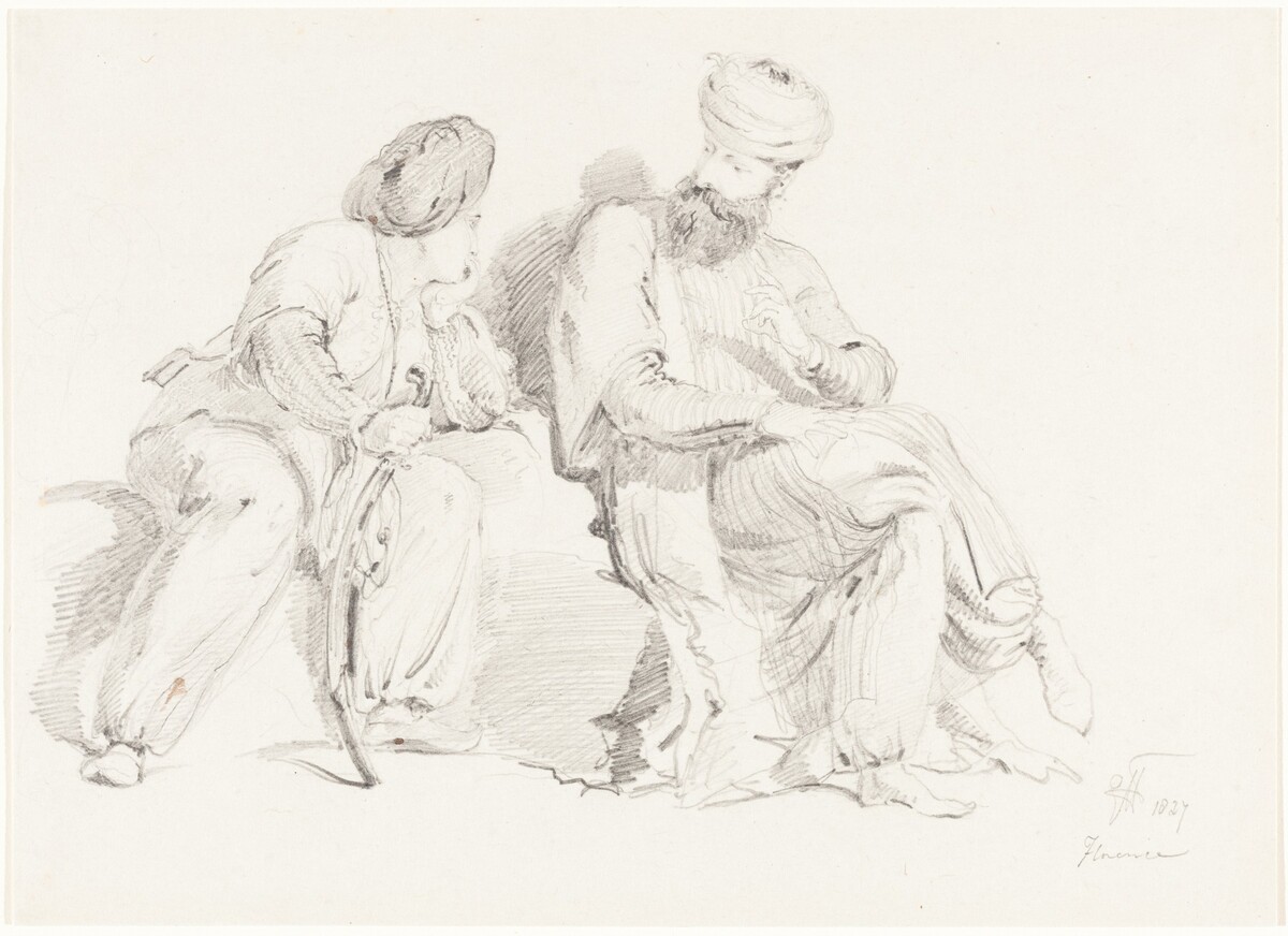 Two Men in Oriental Dress by Sir George Hayter