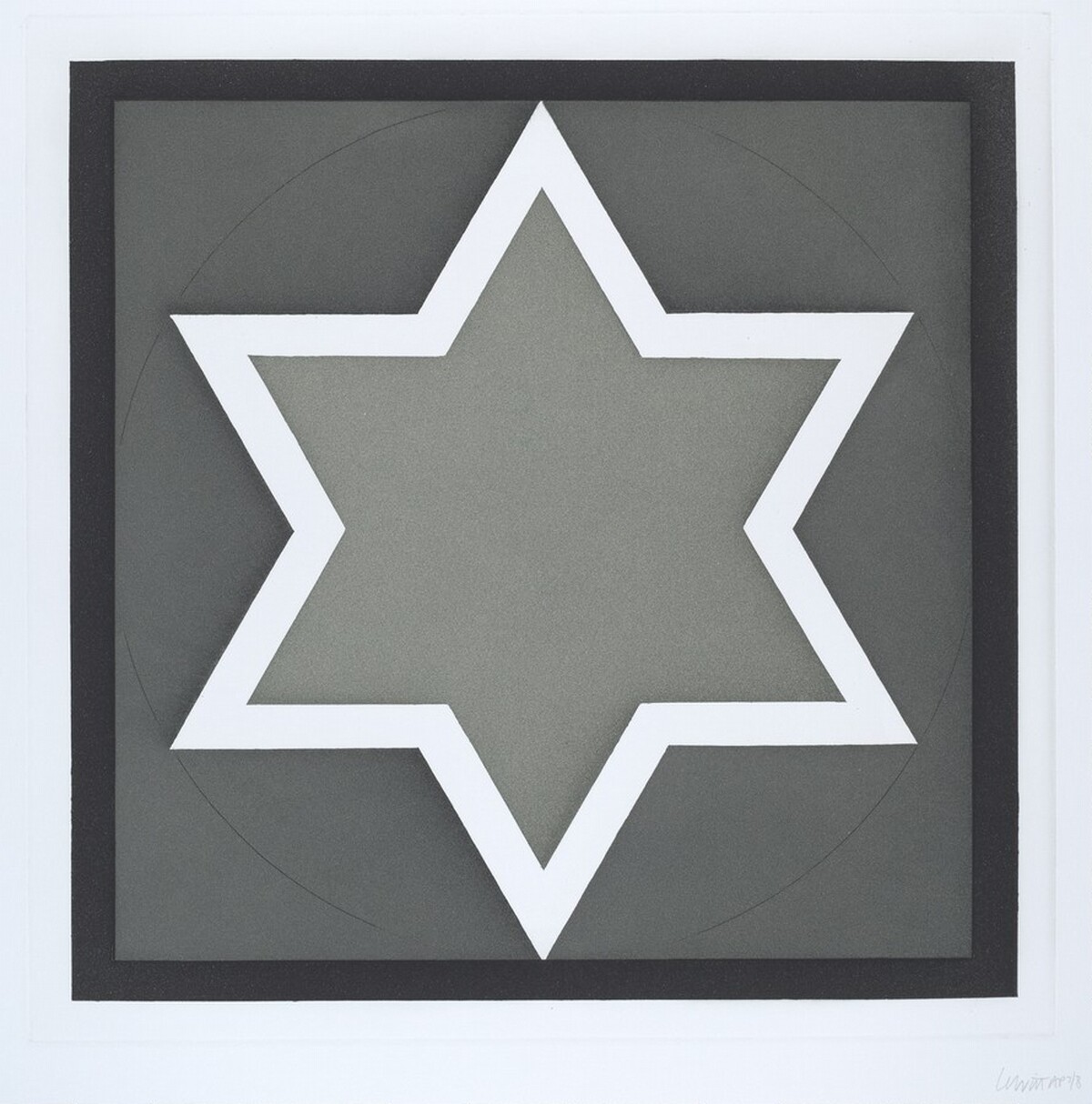 Stars-Light Center: 6 Point by Sol LeWitt