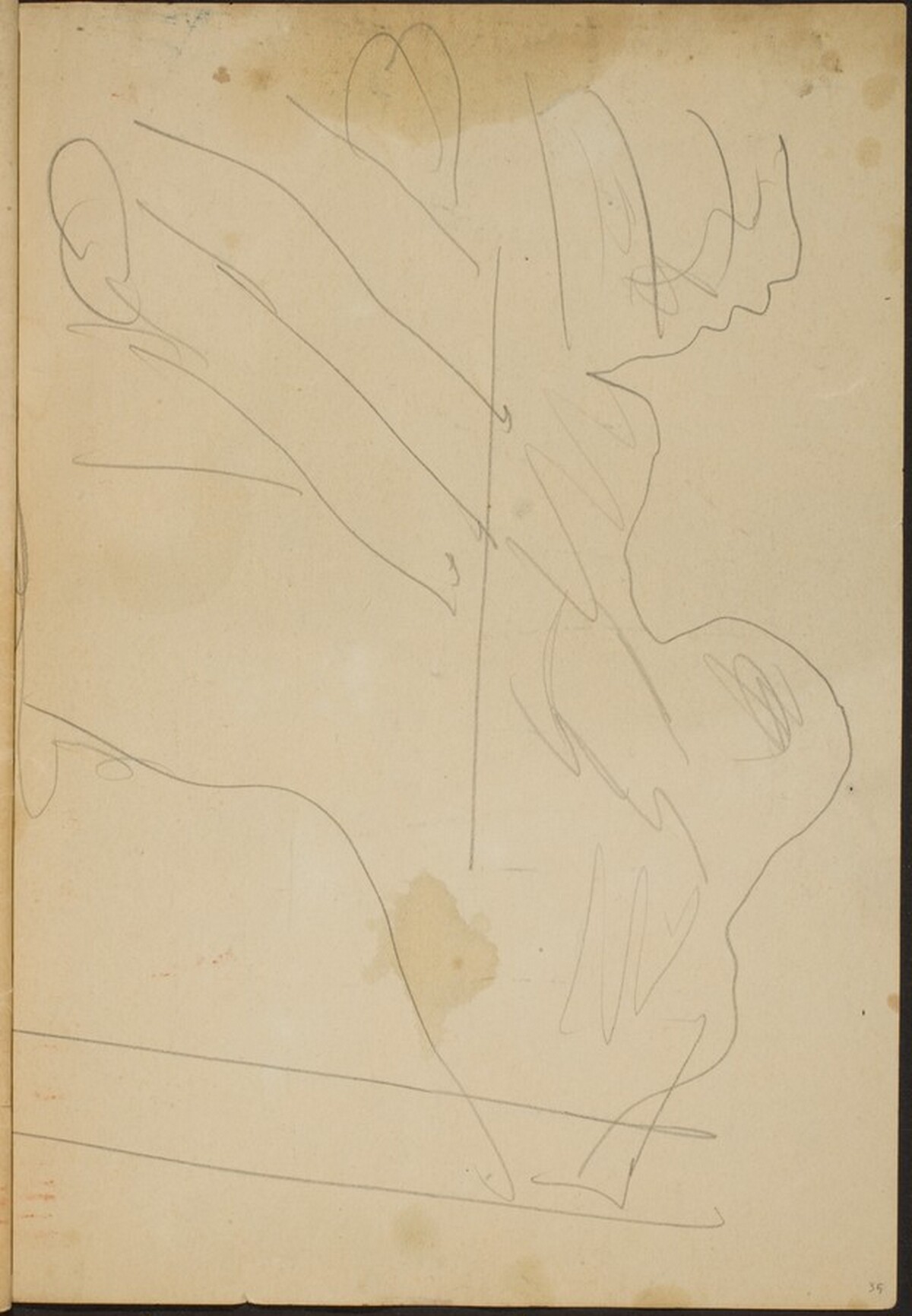 Skizze (Sketch) [p. 35] by Max Beckmann
