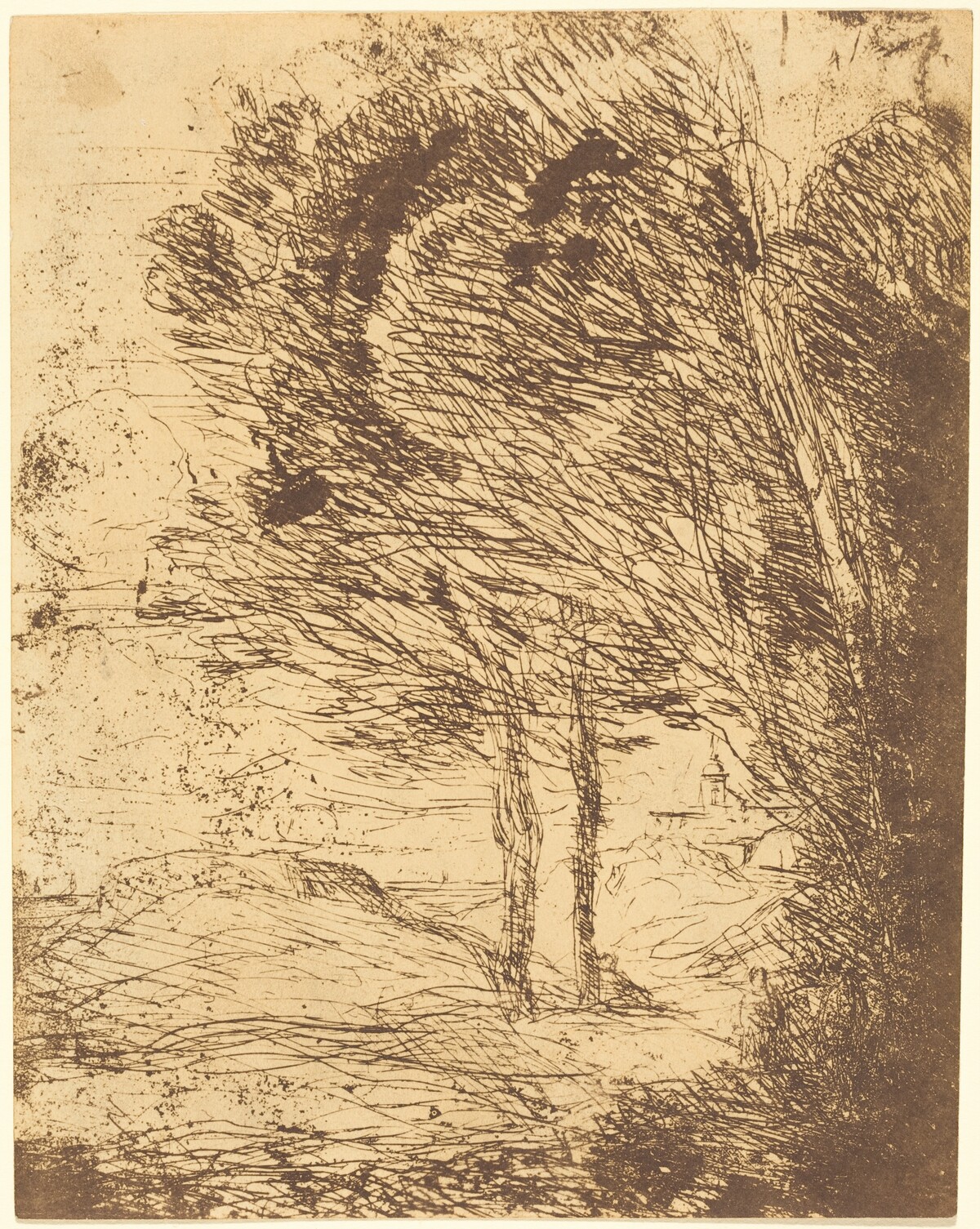 Environs of Genoa (Environs de Genes) by Jean-Baptiste-Camille Corot