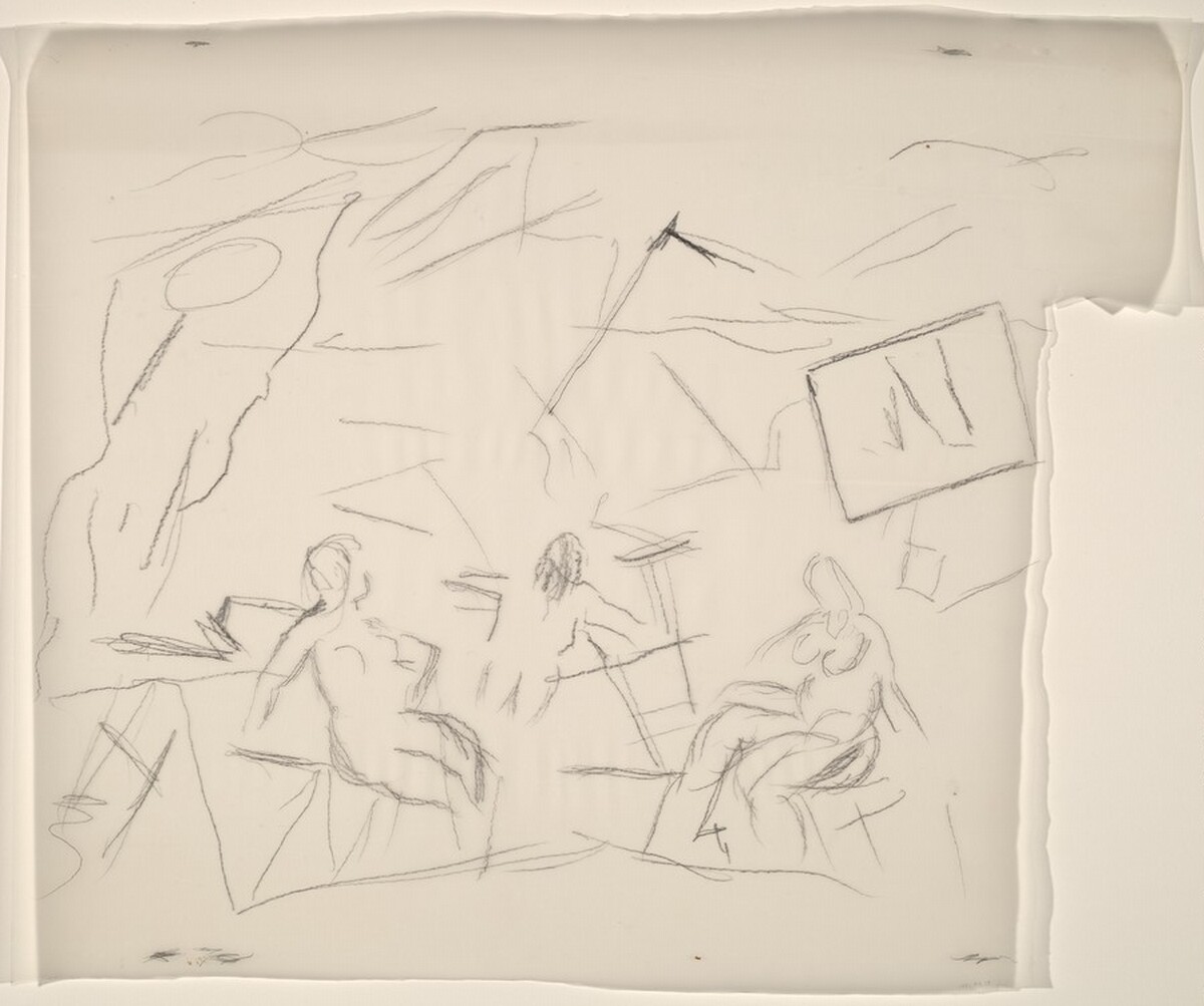 Seascape with Three Figures by John Marin