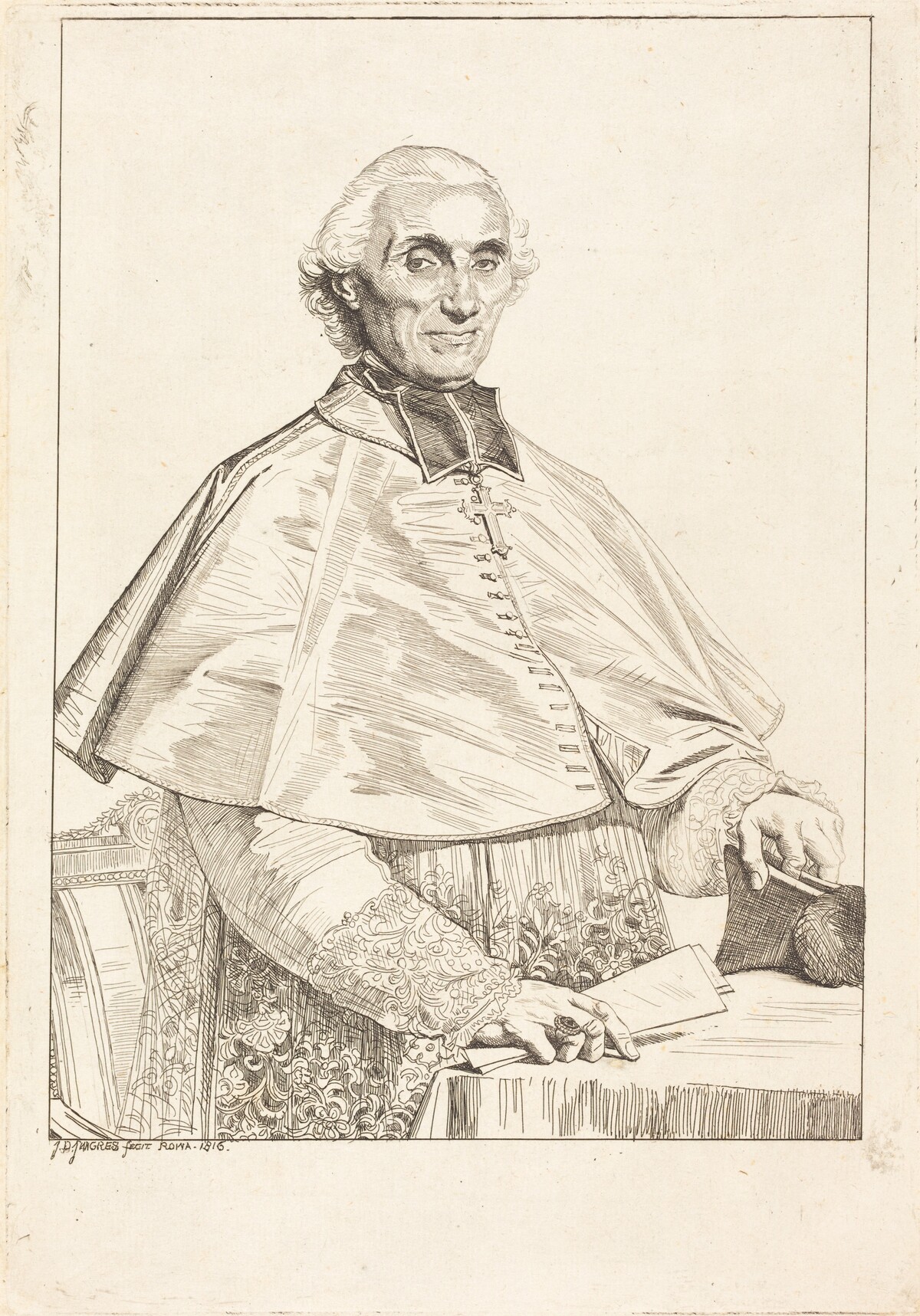 Gabriel Cortois de Pressigny by Jean-Auguste-Dominique Ingres