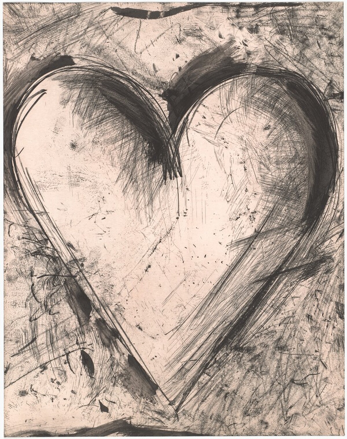 Quartet (Sheet II) [heart] by Jim Dine