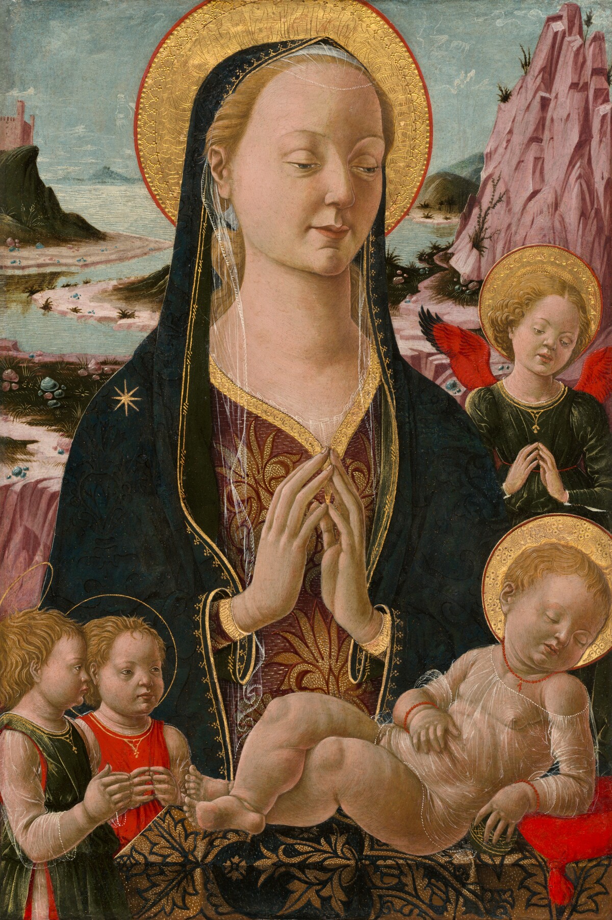 Madonna and Child with Angels by Ferrarese 15th Century