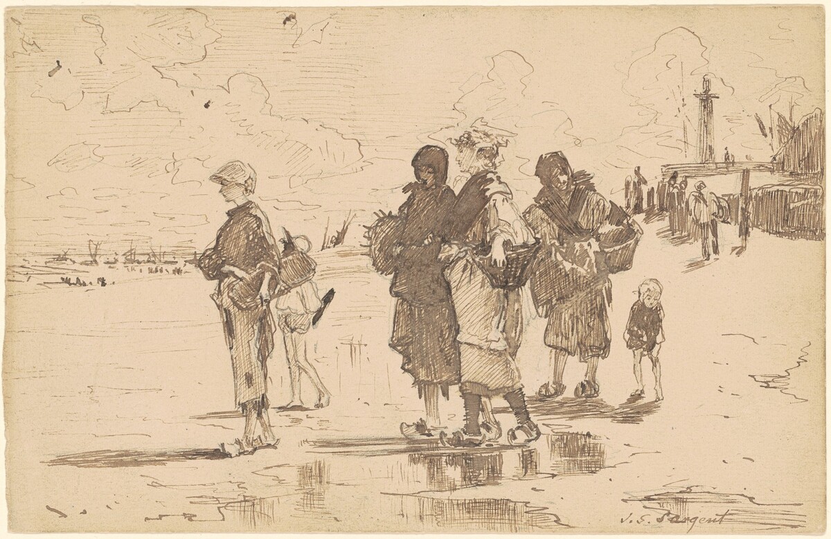 En route pour la pêche (Setting Out to Fish) by John Singer Sargent
