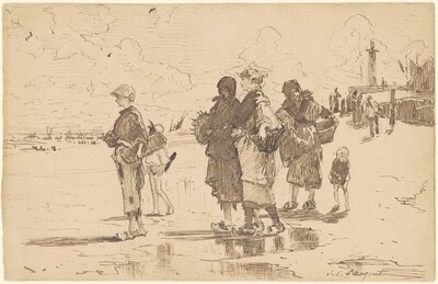 En route pour la pêche (Setting Out to Fish)