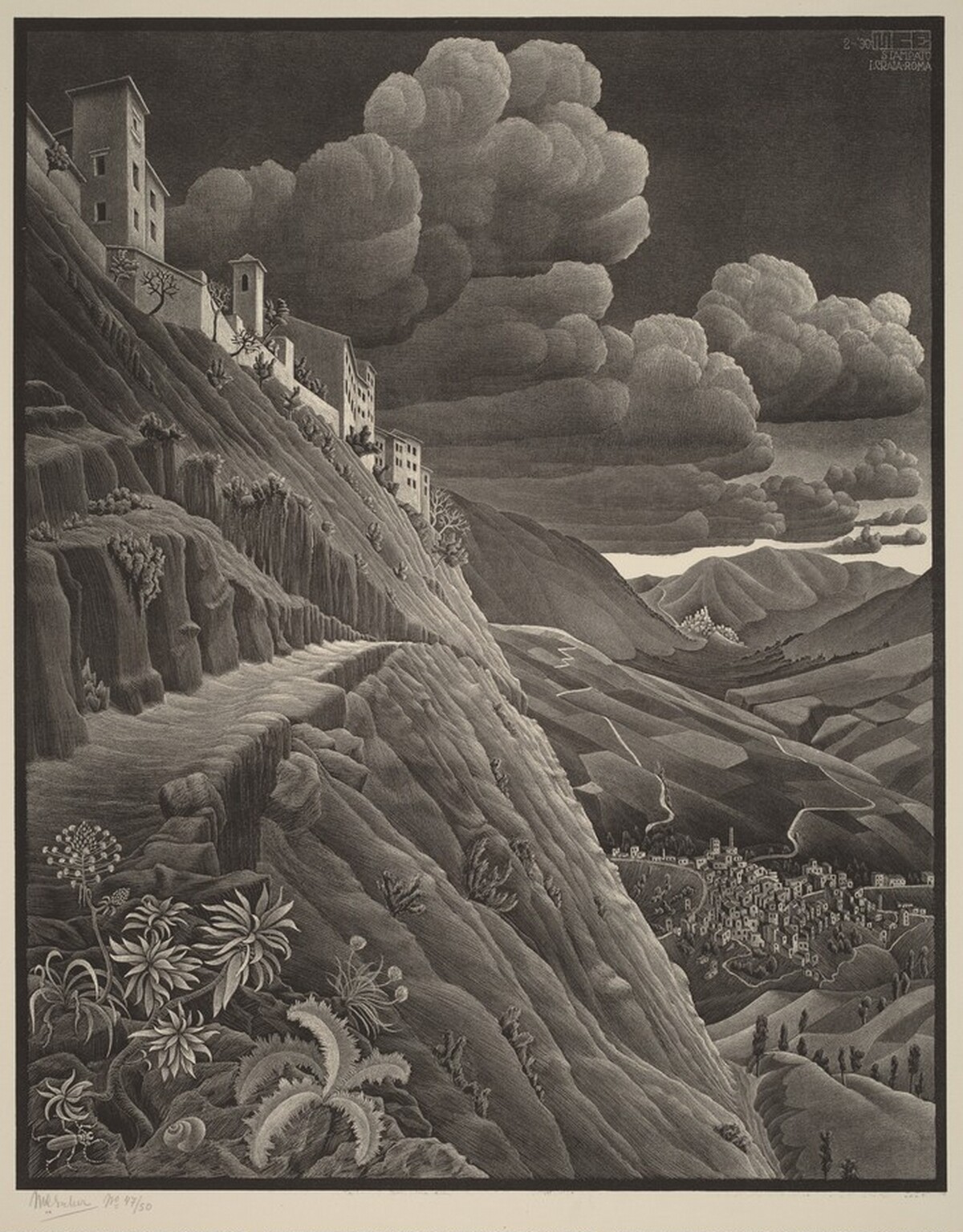Castrovalva by M.C. Escher