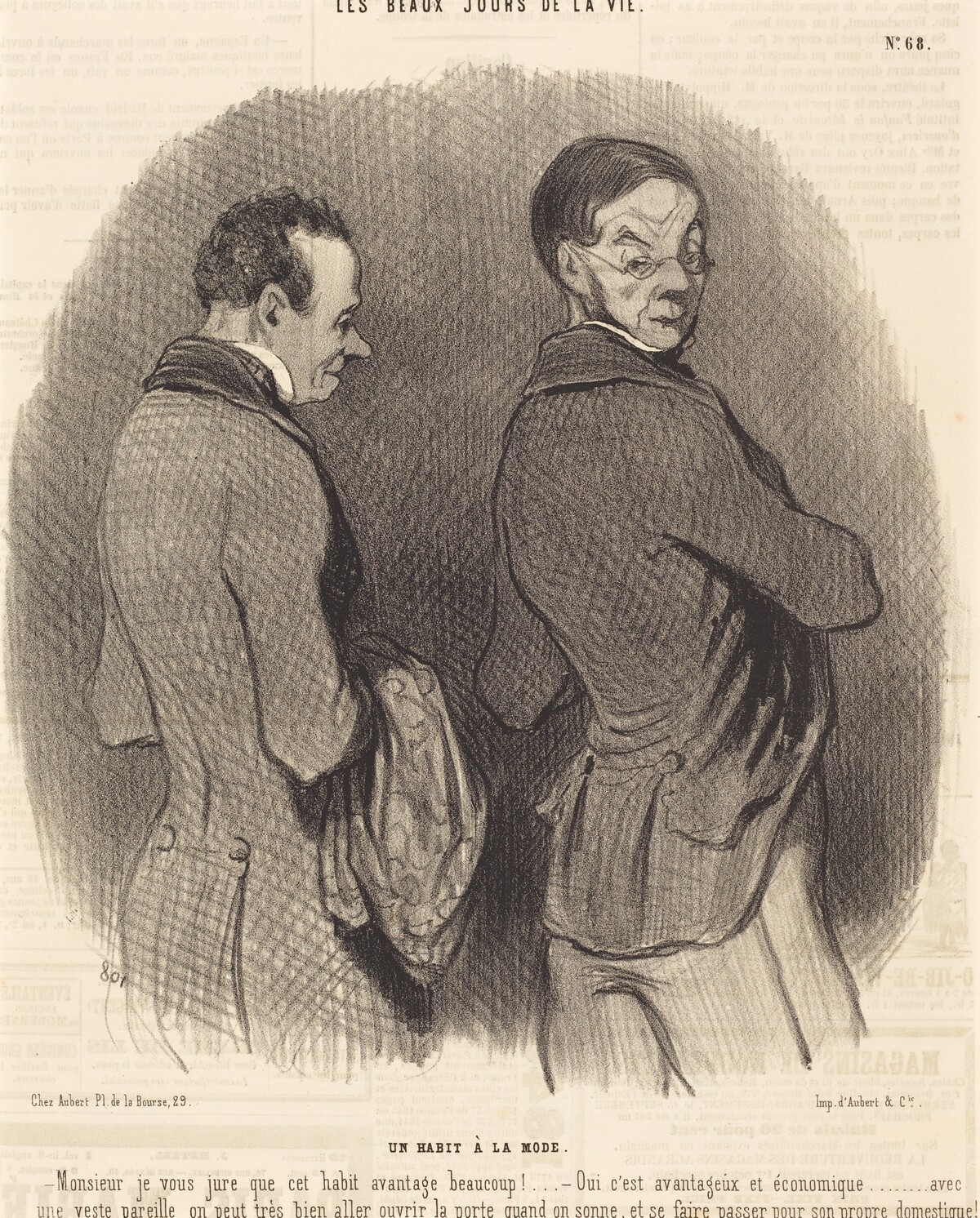 Un Habit a la mode by Honoré Daumier