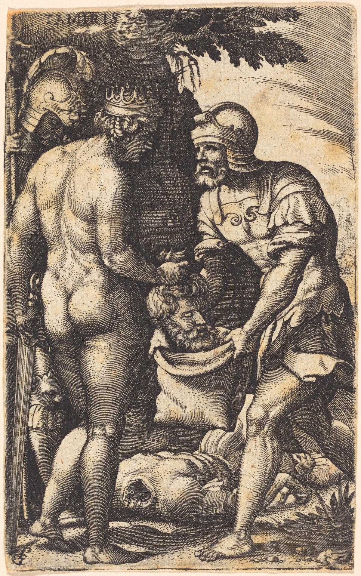 Tomyris with the Head of Cyrus by Georg Pencz