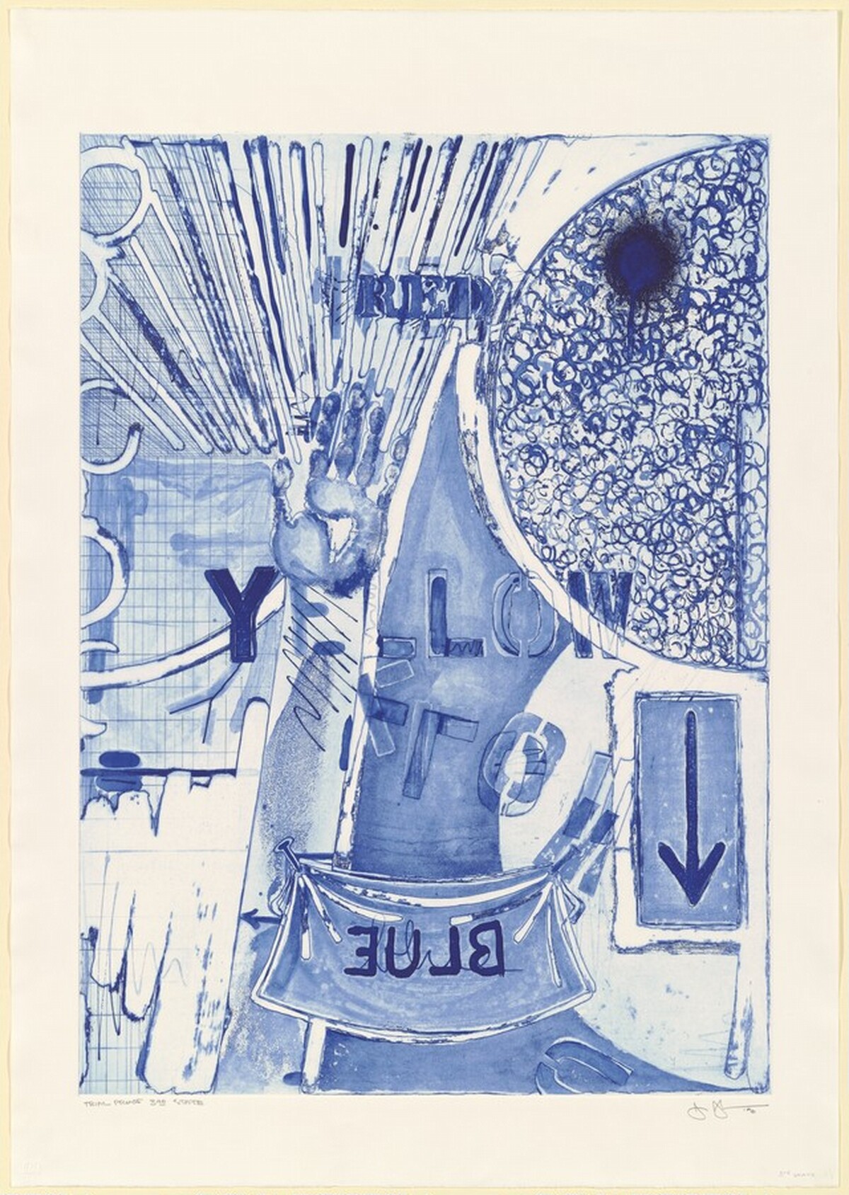 Untitled [trial proof of 2nd state] by Jasper Johns