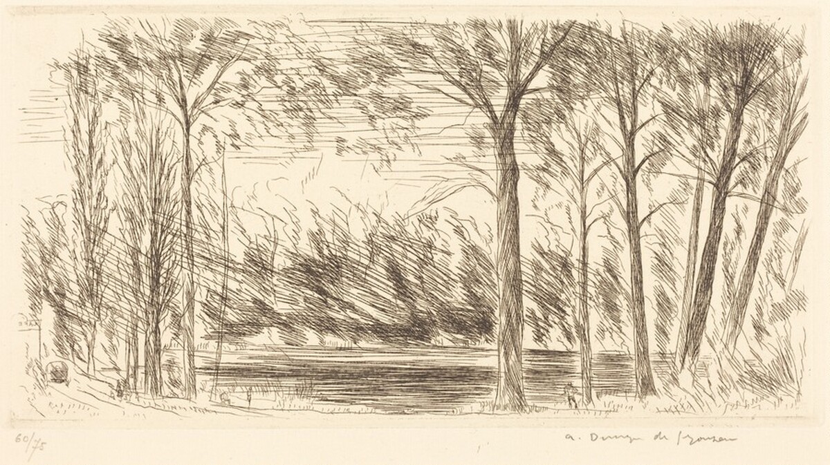 Crayfish Pond, Chaville  (Chaville l'etang des ecrevisses) by André Dunoyer de Segonzac