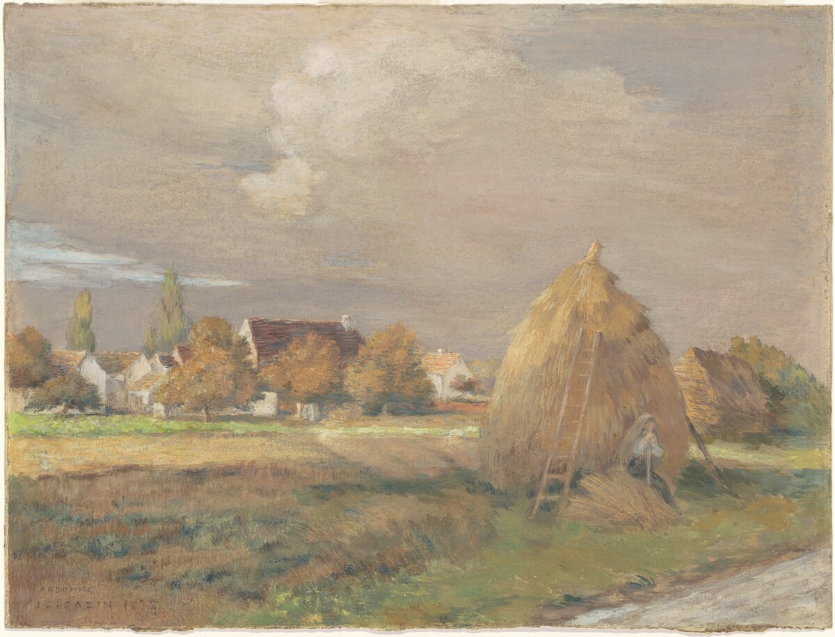 Storm at Arbonne by Jean-Charles Cazin