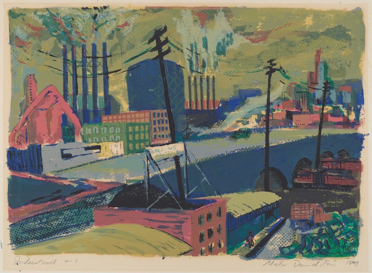 Industrial Scene #1 by Morton Diamondstein