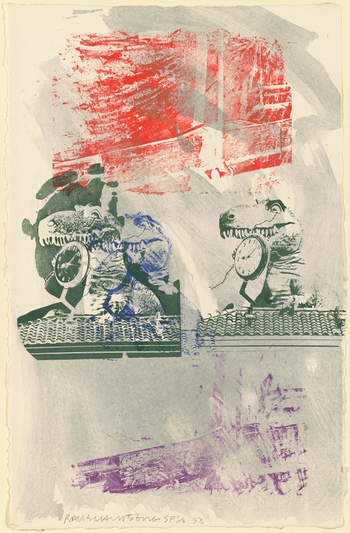 Chronosaur by Robert Rauschenberg