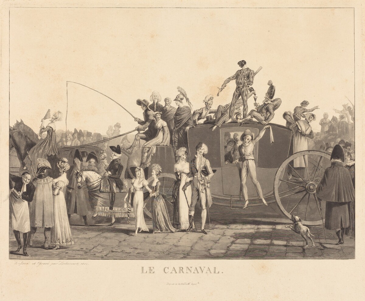 Le Carnaval by Philibert-Louis Debucourt