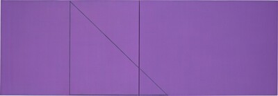 A Triangle within Two Rectangles Violet